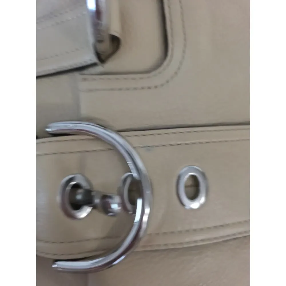 Vintage Coach Leather Handbag Satchel Purse Soho Flap Bag Beige Tan F10913 COA